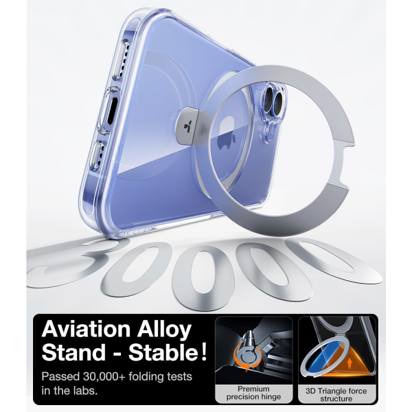 TORRAS Apple iPhone 16 Ostand Klf-Crystal Clear