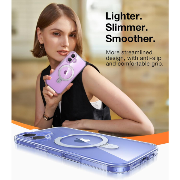 TORRAS Apple iPhone 16 Ostand Klf-Crystal Clear