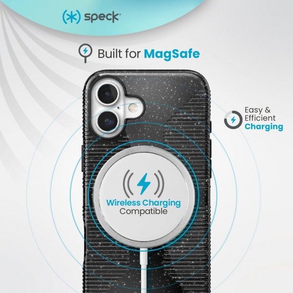 Speck Apple iPhone 16 Plus CandyShell Grip Klf-Black Glitter