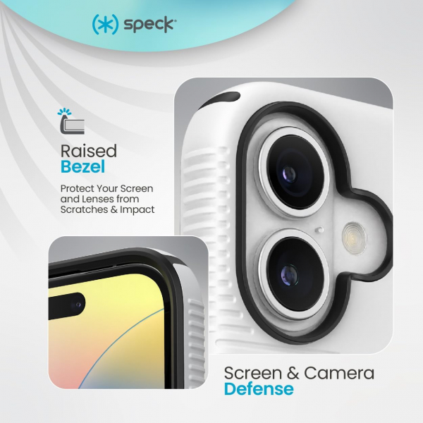 Speck Apple iPhone 16 Plus CandyShell Grip Klf-White Black
