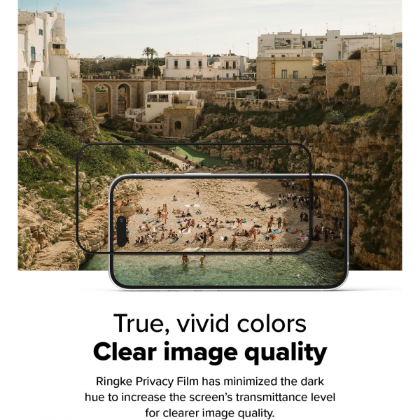 Rin gke Apple iPhone 16 Plus Privacy Ekran Koruyucu