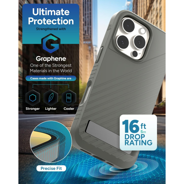 ZAGG Apple iPhone 16 Pro Max Denali Snap Standl Klf-Thyme Green