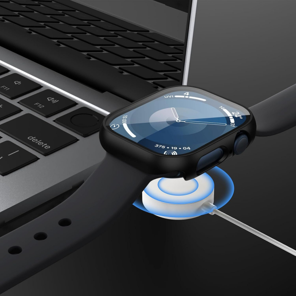 JZK Apple Watch 10 42mm Bumper Klf -Titanium