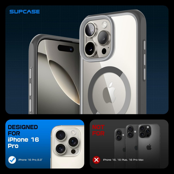 SUPCASE Apple iPhone 16 Pro Max UB Mag Klf -Gray