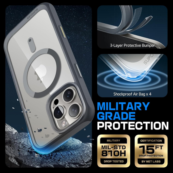 SUPCASE Apple iPhone 16 Pro Max UB Mag Klf -Gray