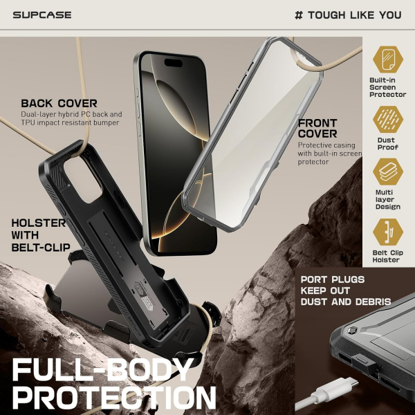 SUPCASE Apple iPhone 16 Pro Max UBP Klf-TiGray