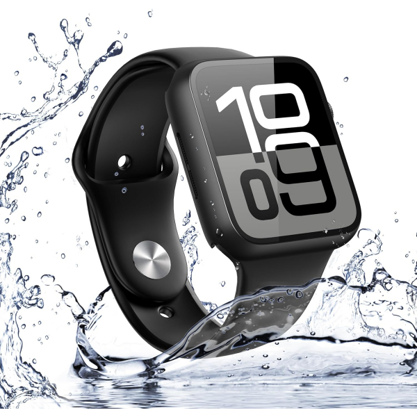 Misxi Apple Watch 10 46mm Bumper Su Geirmez Klf -Matte Black