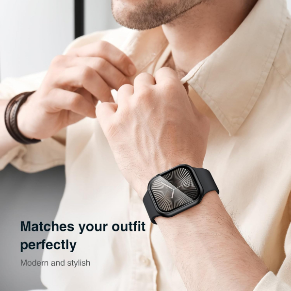 LK Apple Watch 10 42mm Bumper Klf -Black