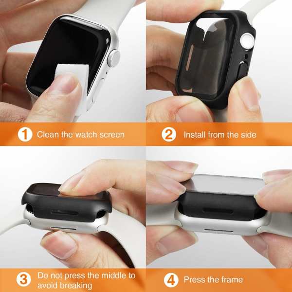 LK Apple Watch 10 42mm Bumper Klf -Black