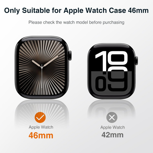 LK Apple Watch 10 42mm Bumper Klf -Clear