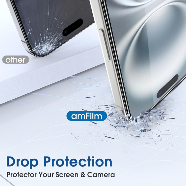 amFilm Apple iPhone 16 Pro Max Ekran Koruyucu (4 Adet)