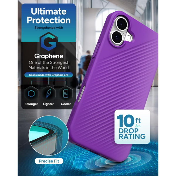 ZAGG Apple iPhone 16 Luxe Snap Klf-Purple