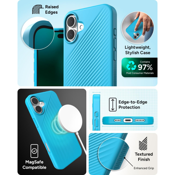 ZAGG Apple iPhone 16 Luxe Snap Klf-River Blue