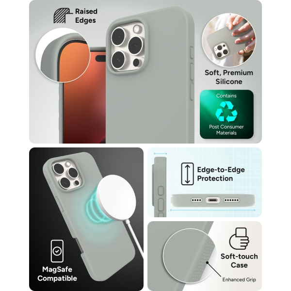 ZAGG Apple iPhone 16 Pro Manhattan Snap Klf-Aqua Foam Gray