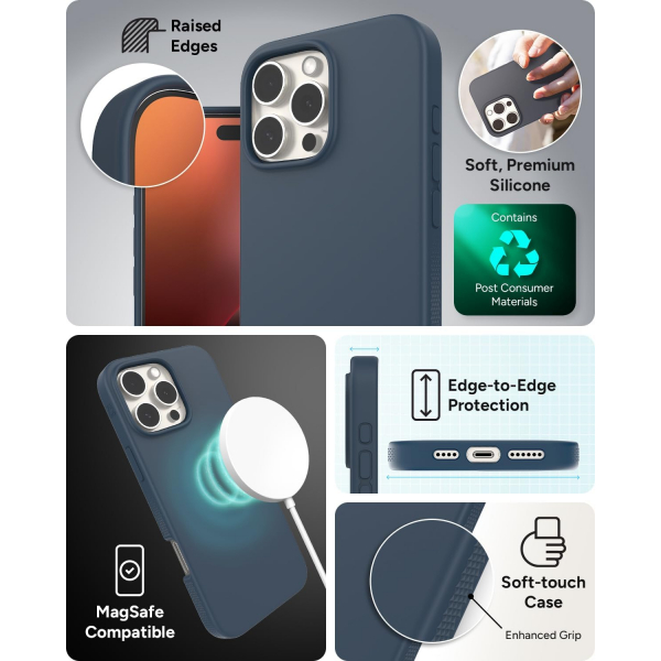 ZAGG Apple iPhone 16 Pro Manhattan Snap Klf-Navy Blue