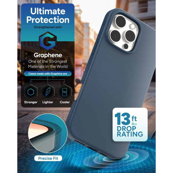 ZAGG Apple iPhone 16 Pro Manhattan Snap Klf-Navy Blue