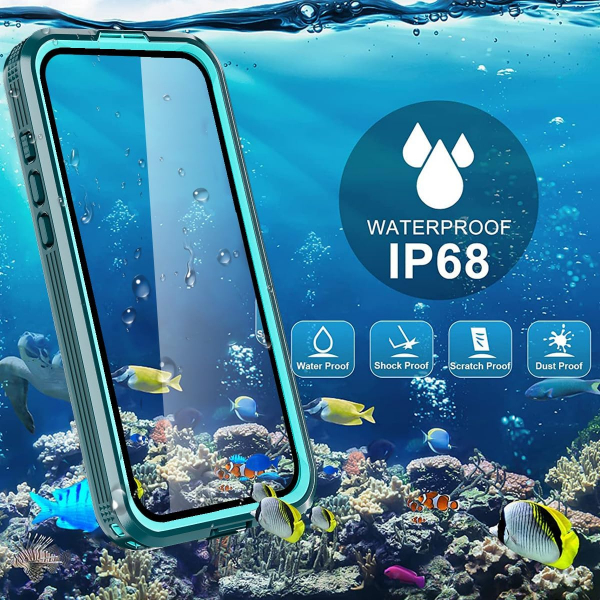 AlCase iPhone 16 Pro Max  Su Geirmez MagSafe Klf -Blue