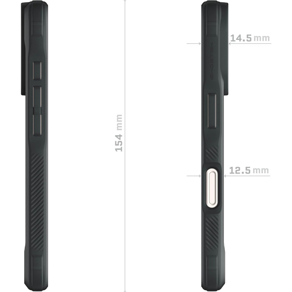 Ghostek Apple iPhone 16 Plus Covert Klf-Black