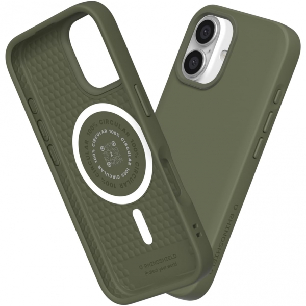 RhinoShield iPhone 16 Plus MagSafe SolidSuit Klf-Seaweed Green