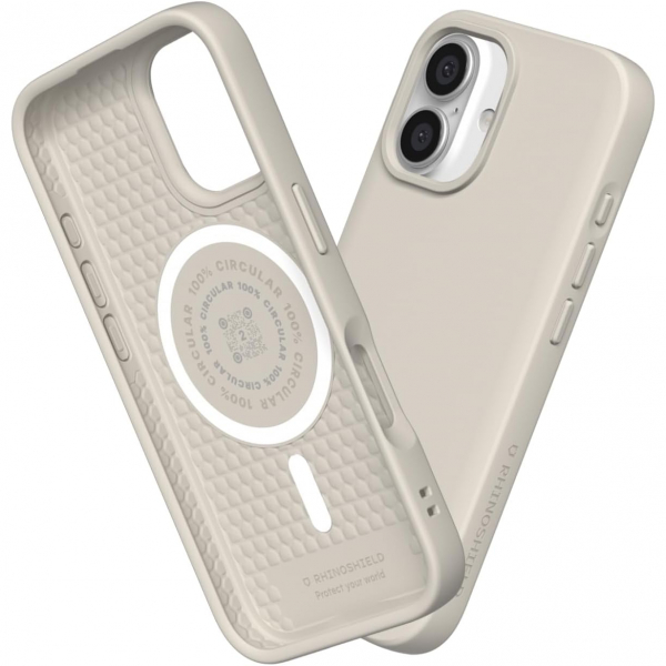 RhinoShield iPhone 16 Plus MagSafe SolidSuit Klf-Shell Beige