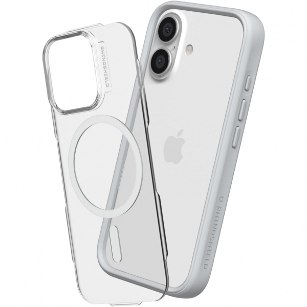 RhinoShield iPhone 16 Plus Mod NX Modular MagSafe Klf-Platinum Gray