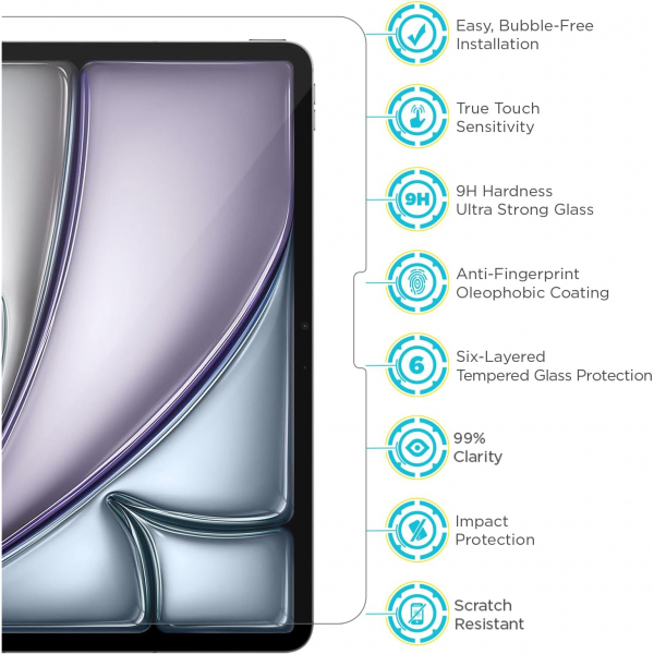 Tech Armor Apple iPad Air M2 Ekran Koruyucu(11 in)