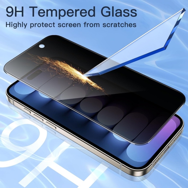 JETech Apple iPhone 16 Pro Privacy Ekran Koruyucu
