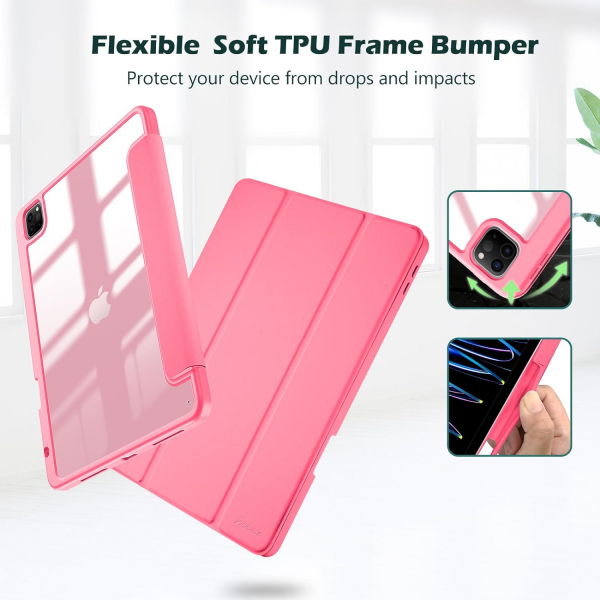 ProCase Apple iPad Pro Smart Folio Klf (12.9 in)-Melonpink
