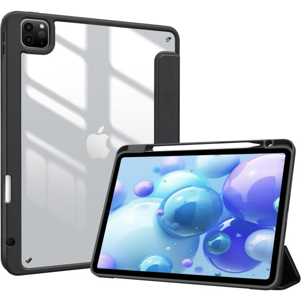 ProCase Apple iPad Pro Smart Folio Klf (12.9 in)-Black