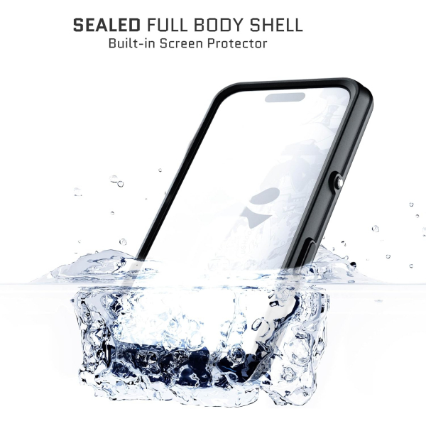 Ghostek Apple iPhone 16 Plus Su Geirmez Slim Klf -Black