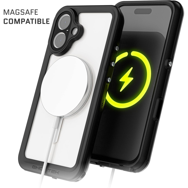 Ghostek Apple iPhone 16 Plus Su Geirmez Slim Klf -Clear