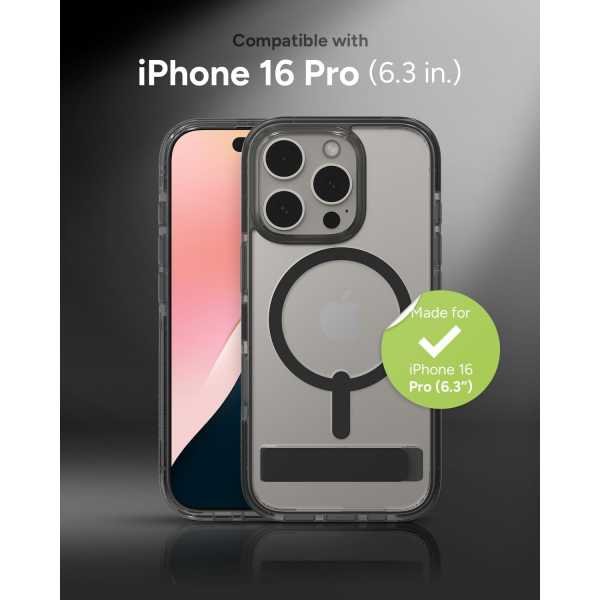 ZAGG Apple iPhone 16 Pro Max Santa Cruz Snap Klf -Black
