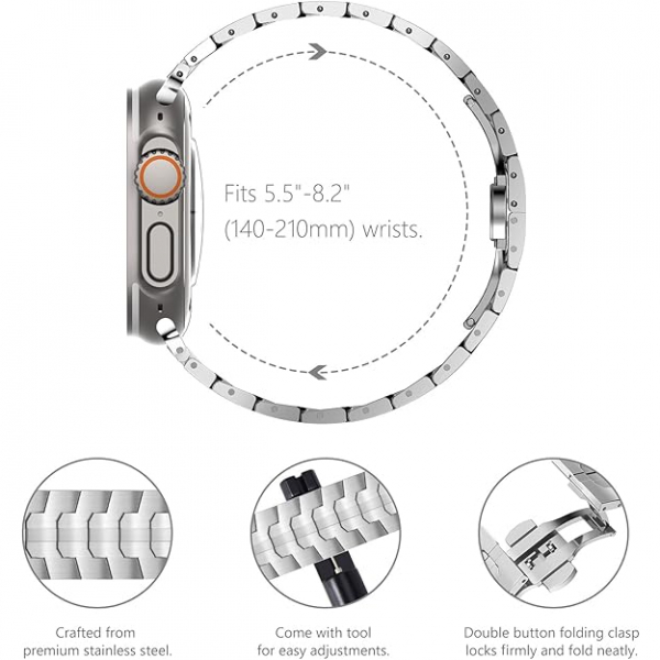 KADES Apple Watch 10 42mm Kay -Silver 