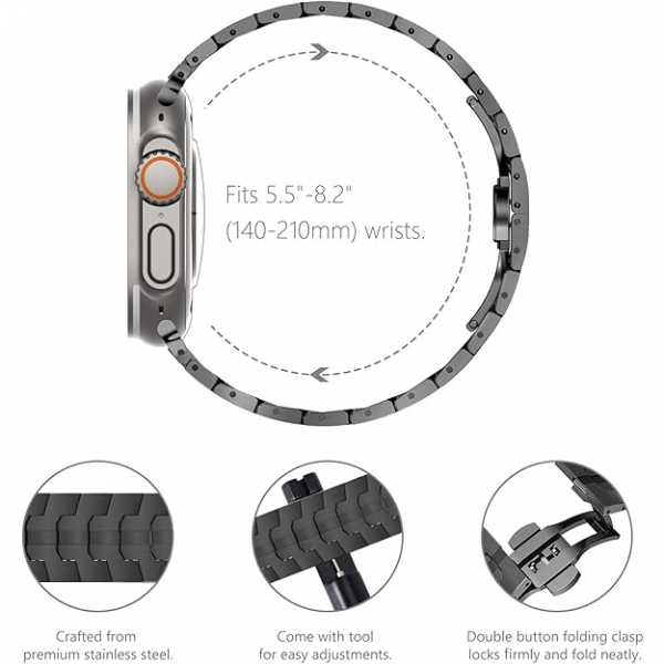 KADES Apple Watch 10 42mm Kay -Black 