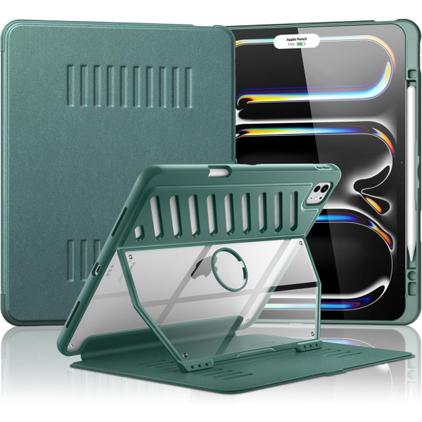 MoKo iPad Pro M4 Rugged Klf (11 in)-Midnight Green