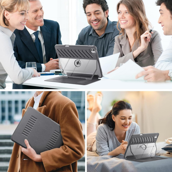 MoKo iPad Pro M4 Rugged Klf (11 in)-Gray