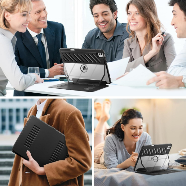 MoKo iPad Pro M4 Rugged Klf (11 in)-Black