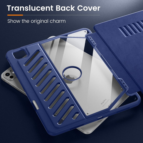 MoKo iPad Pro M4 Rugged Klf (11 in)-Navy Blue