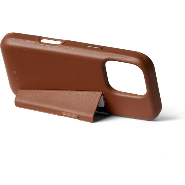Bellroy Apple iPhone 16 Pro Czdan Deri Klf-Sienna