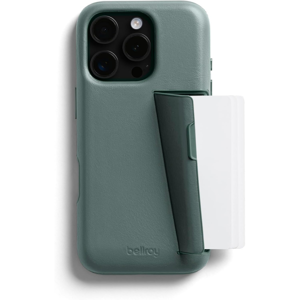 Bellroy Apple iPhone 16 Pro Czdan Deri Klf-Agave