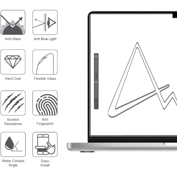 ARMOR MacBook Pro M4 Ekran Koruyucu (16 in)