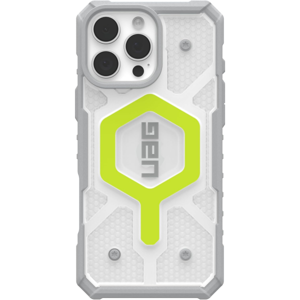 UAG Apple iPhone 16 Pro Pathfinder Clear Klf-Neon Lanyard 