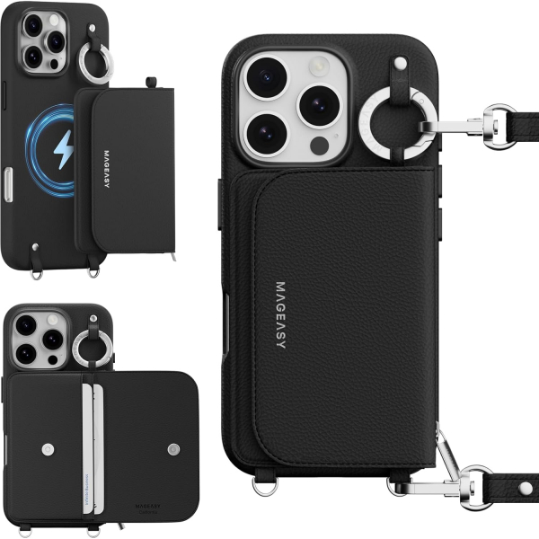 MAGEASY Apple iPhone 16 Pro Max Pouch M Klf-Black