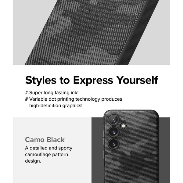 Rin gke Samsung Galaxy S25 Onyx Klf-Camo Black