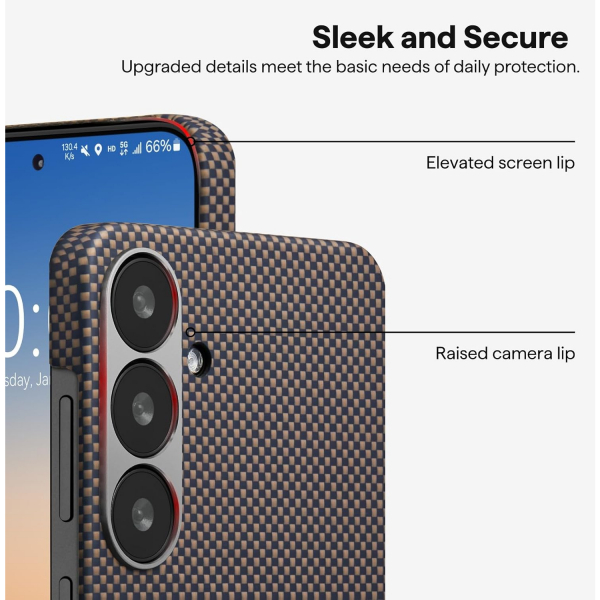 PITAKA Samsung Galaxy S25 Plus Aramid Fiber Klf -Sunset 