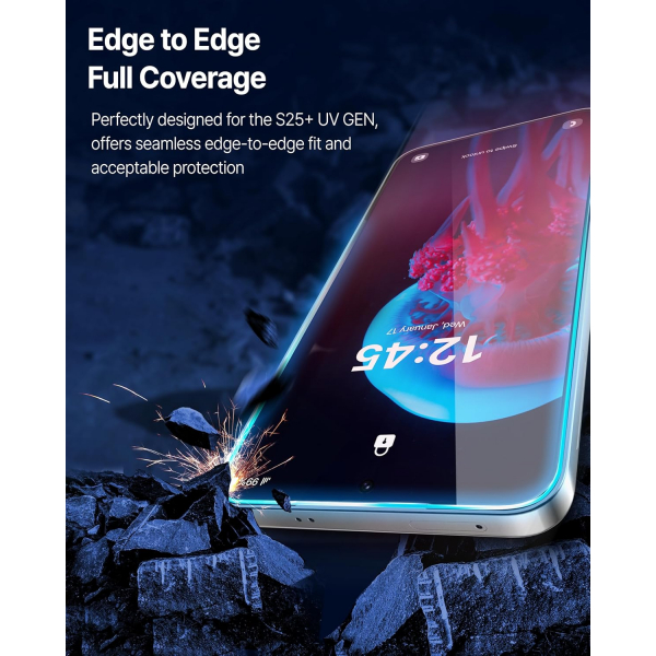 Whiestone Galaxy S25 Plus Dome Glass UV Ekran Koruyucu
