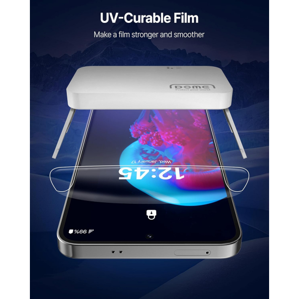 Whiestone Galaxy S25 Plus Dome Glass UV Ekran Koruyucu