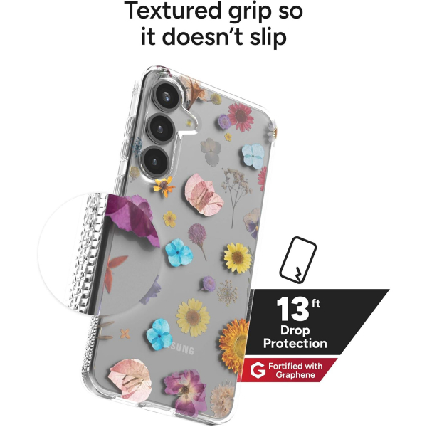 ZAGG Samsung Galaxy S25 Milan Klf-Floral Pink 