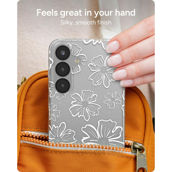 ZAGG Samsung Galaxy S25 Milan Klf-Floral White 