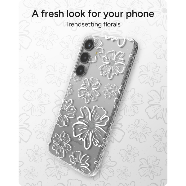 ZAGG Samsung Galaxy S25 Milan Klf-Floral White 